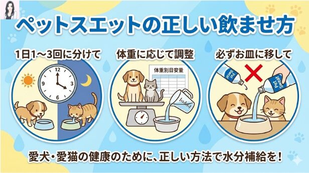 ペットスエットの正しい飲ませ方