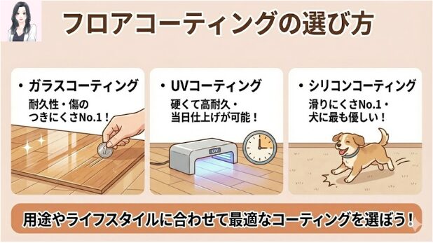 フロアコーティングの選び方