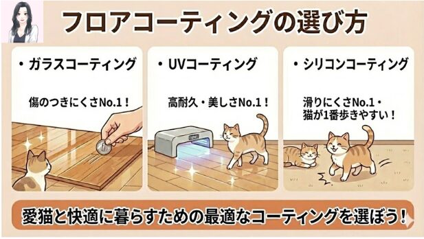 猫のためのフロアコーティングの選び方