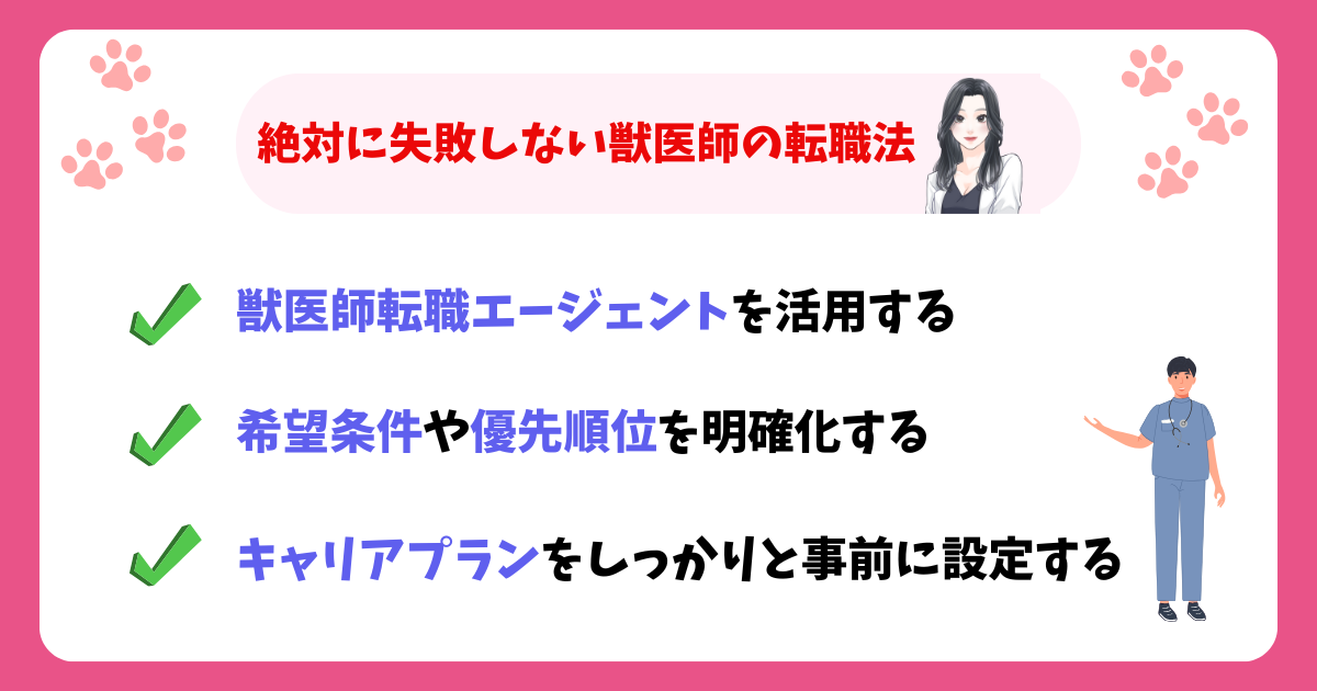 絶対に失敗しない獣医師の転職法