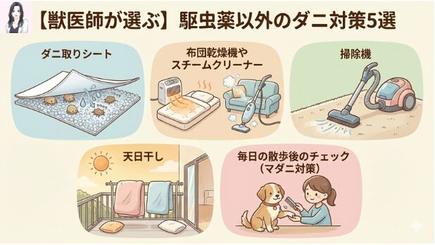 【獣医師が選ぶ】駆虫薬以外のダニ対策5選