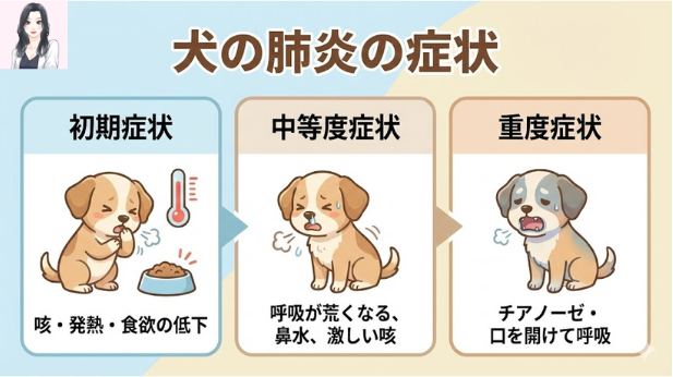 犬の肺炎の症状