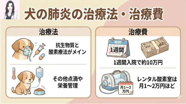 犬の肺炎の治療法・治療費